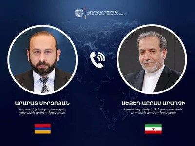 Արարատ Միրզոյանը հեռախոսազրույց է ունեցել Արաղչիի հետ 